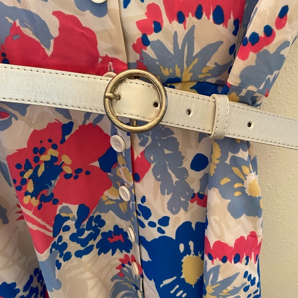 ModCloth knee length shirt dress with belt - Picture 6 of 8